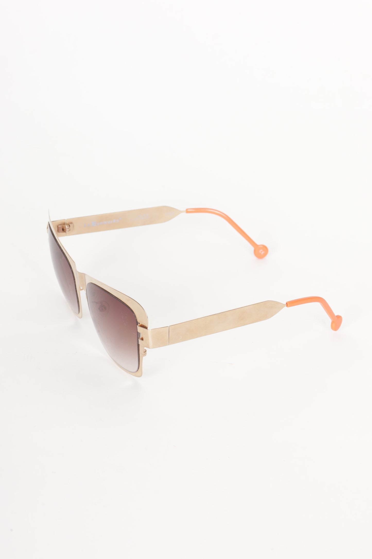 L.A. Eyeworks Womens Gold Sunglasses Size O/S
