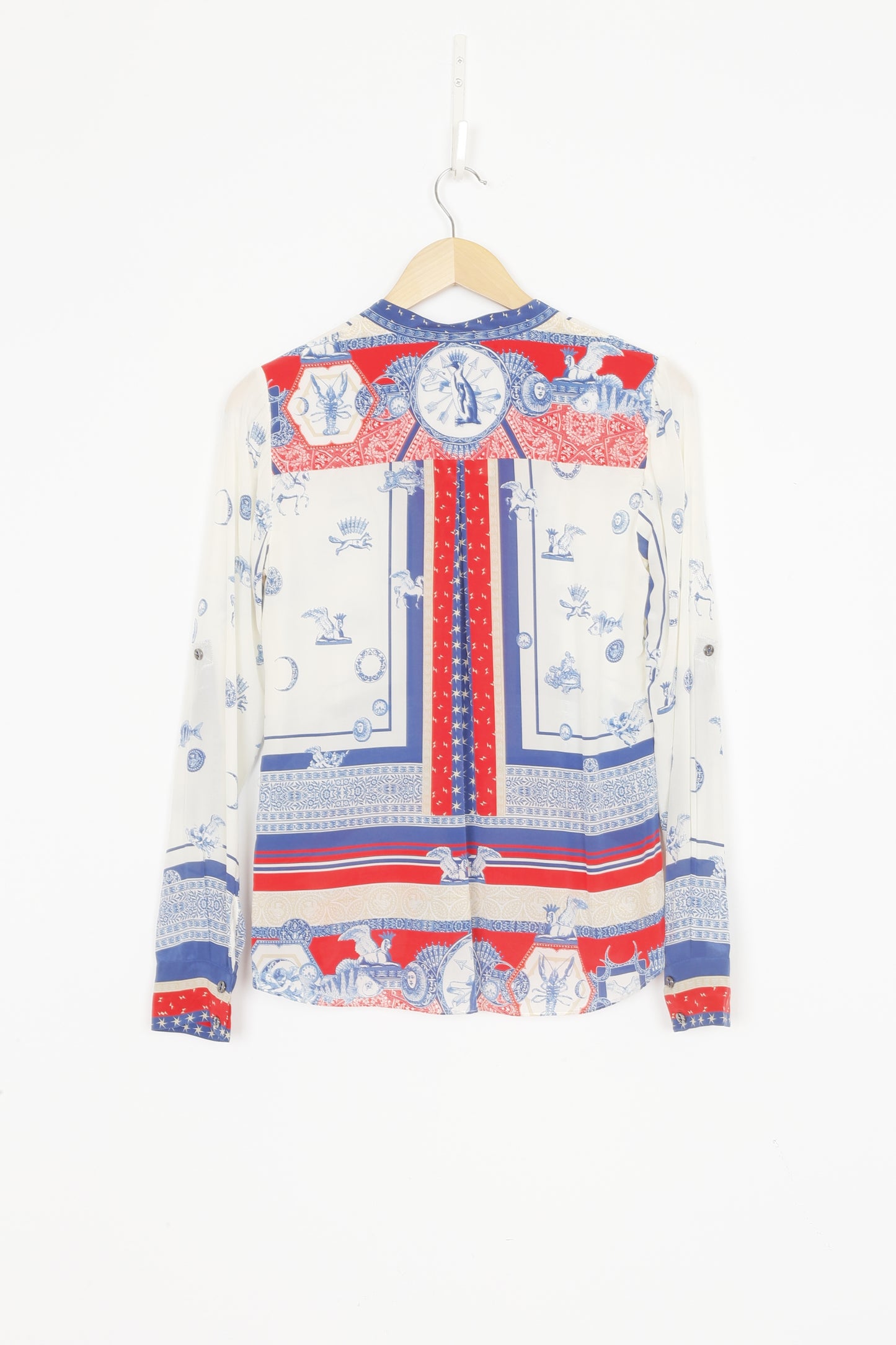 Hale Bob Womens White Shirt Size S