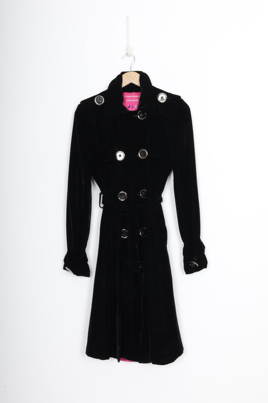 Yvonne  Bennetti Womens Black Coat Size S