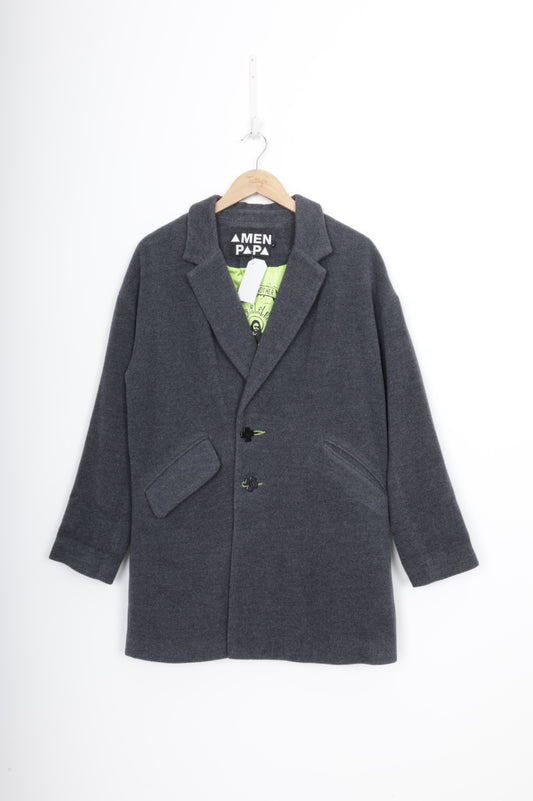 Amen Papa Womens Grey Coat Size L