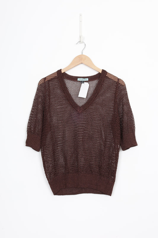 Kate Sylvester Womens Brown Top Size 10