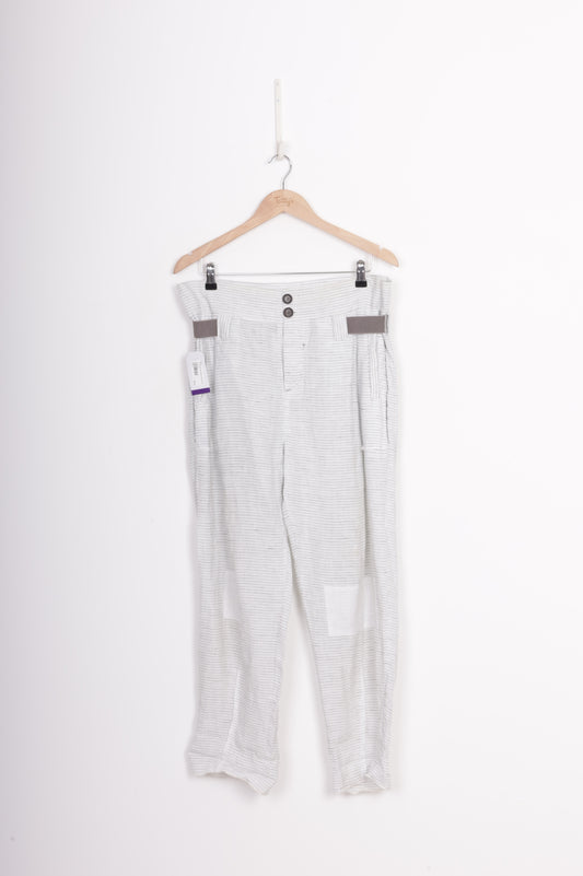 Umitunal Womens White Pants Size XS