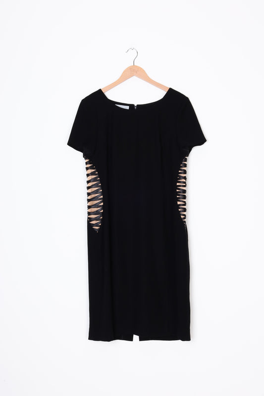 Adrianne Winklemann Womens Black Dress Size 14