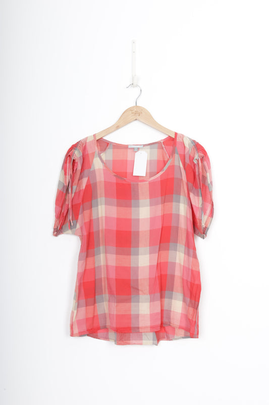 Juliette Hogan Womens Pink Top Size 12