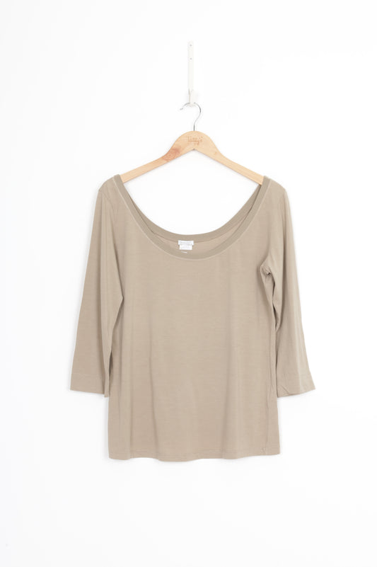 Transit Par Such Womens Khaki Top Size S