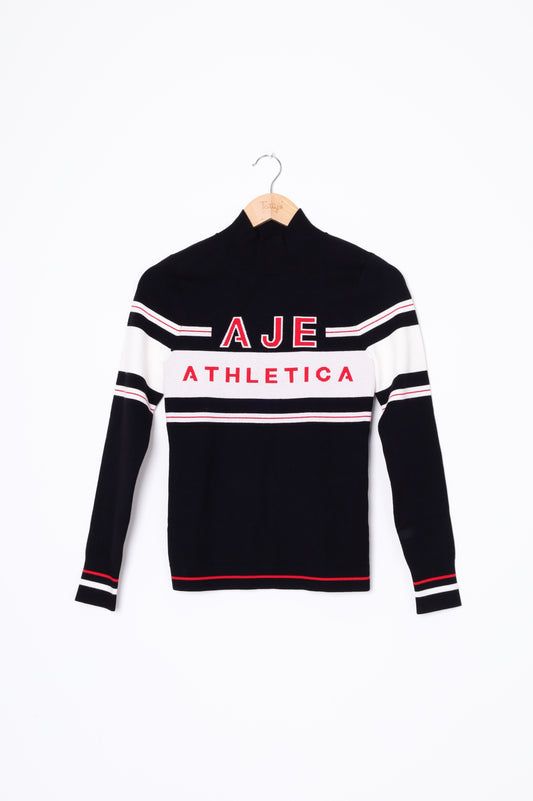Aje Athletica Womens Black Top Size 8
