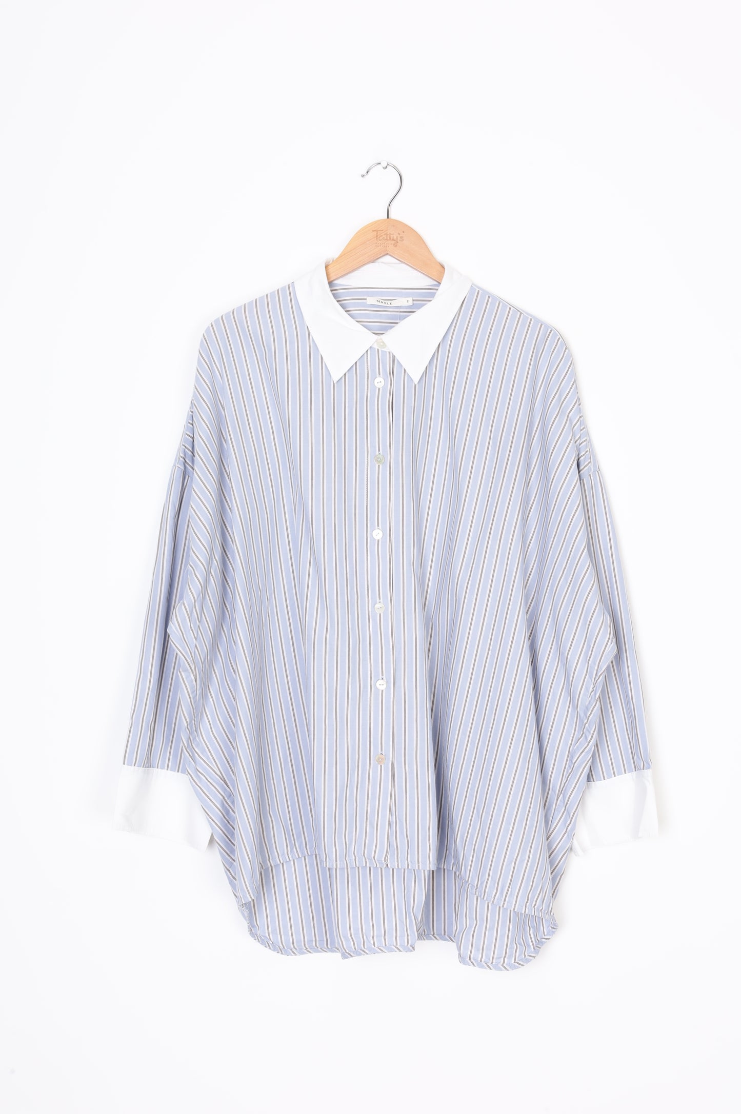 Marle Womens Blue Shirt Size 2