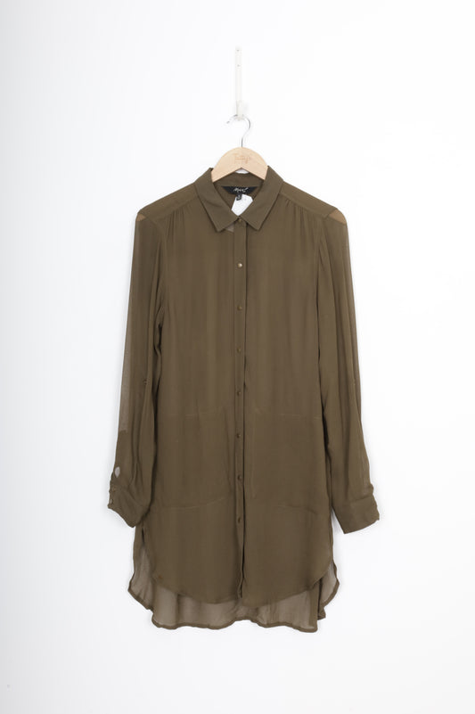 Max Womens Green Shirt Size 12
