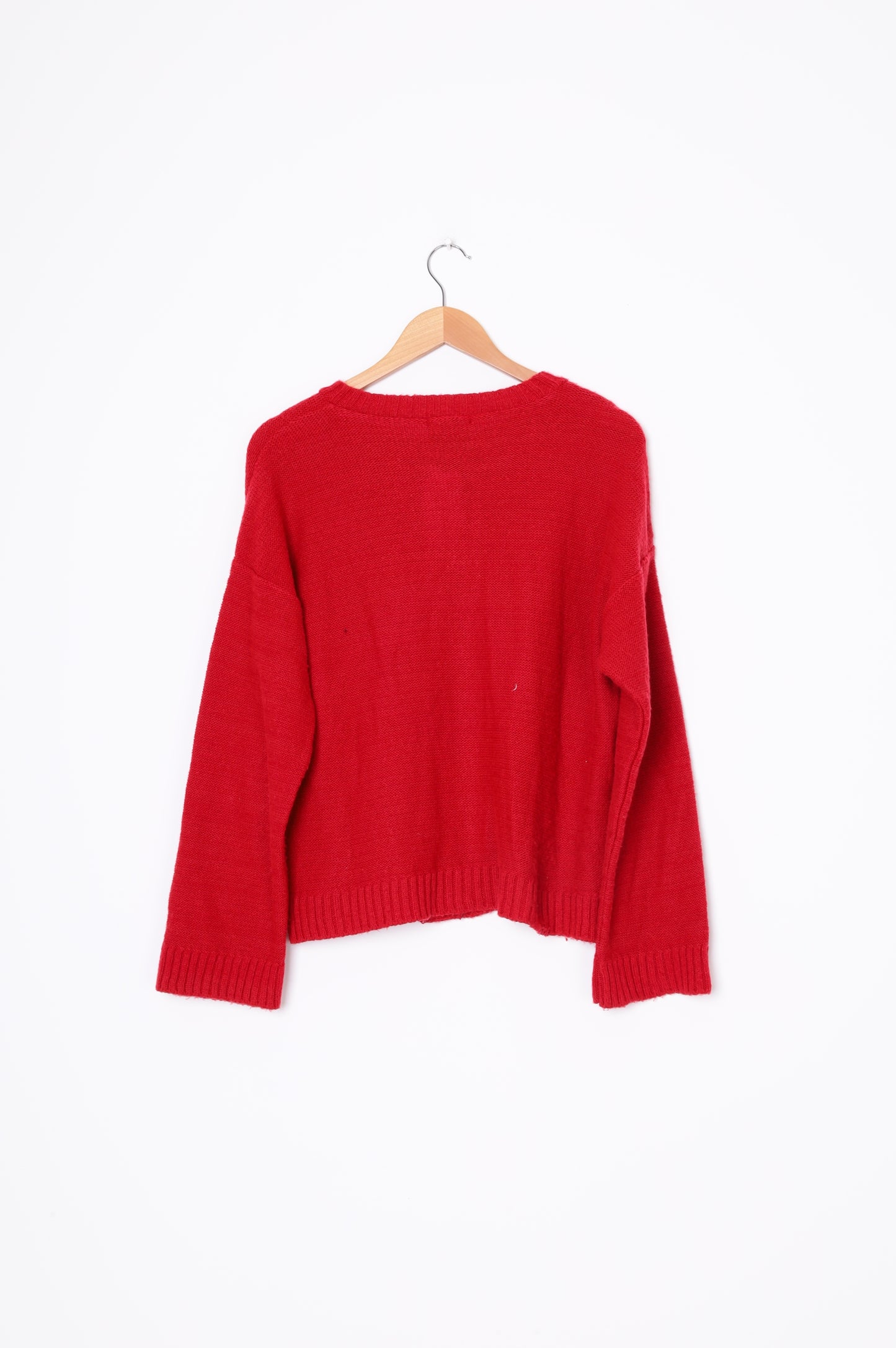 Reclaimed Vintage Womens Red Cardigan Size S