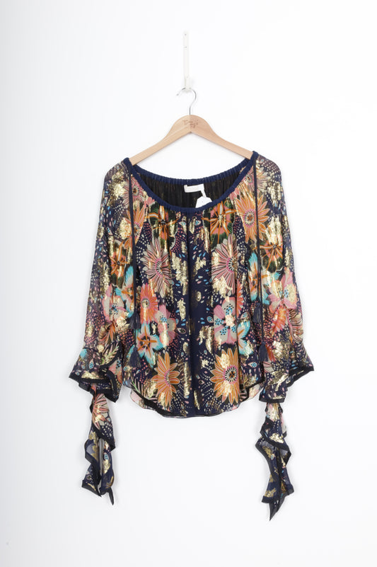 Chloe Womens Blue Top Size 38
