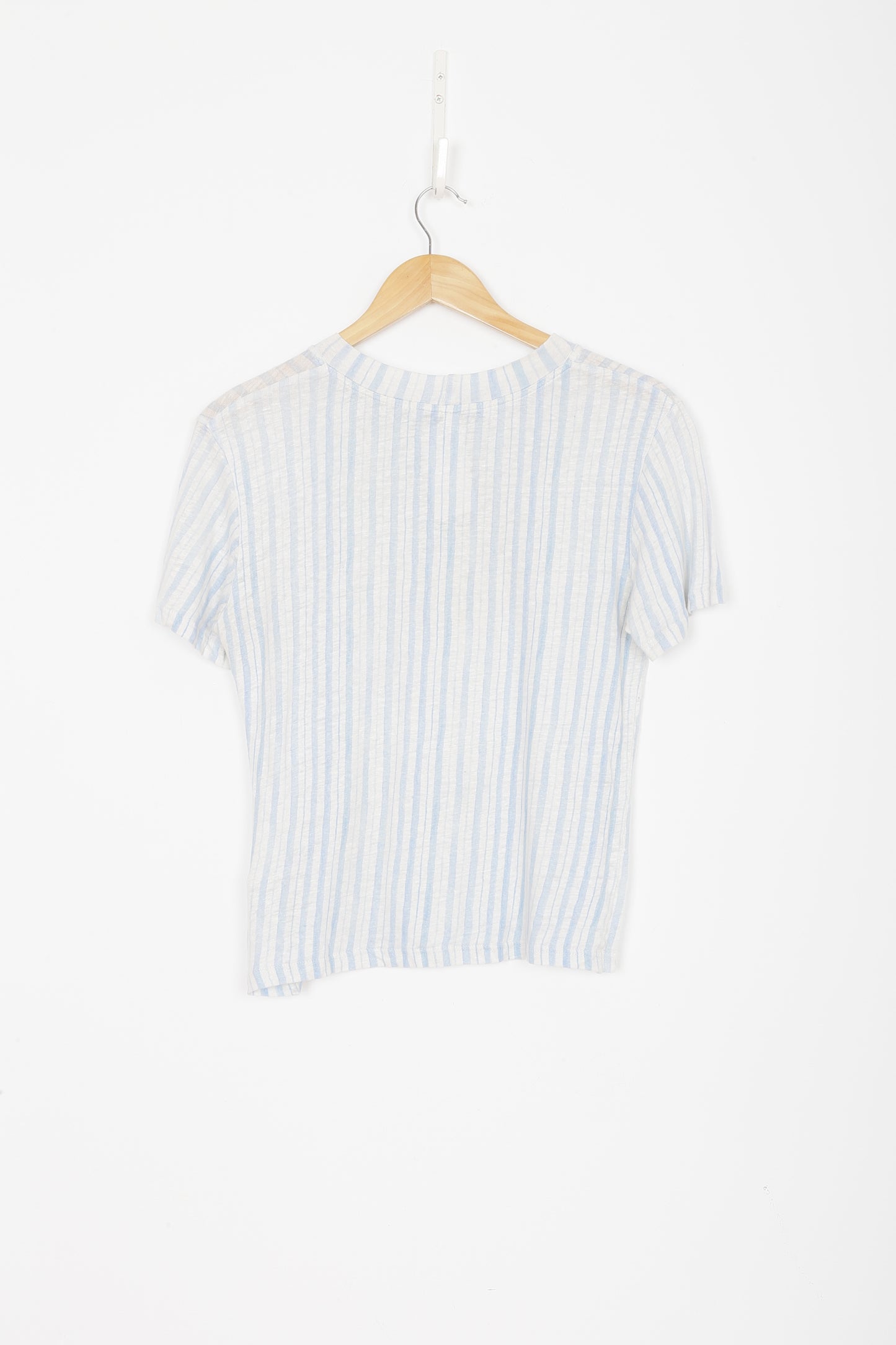 Wynn Hamlyn Womens White T-shirt Size 12