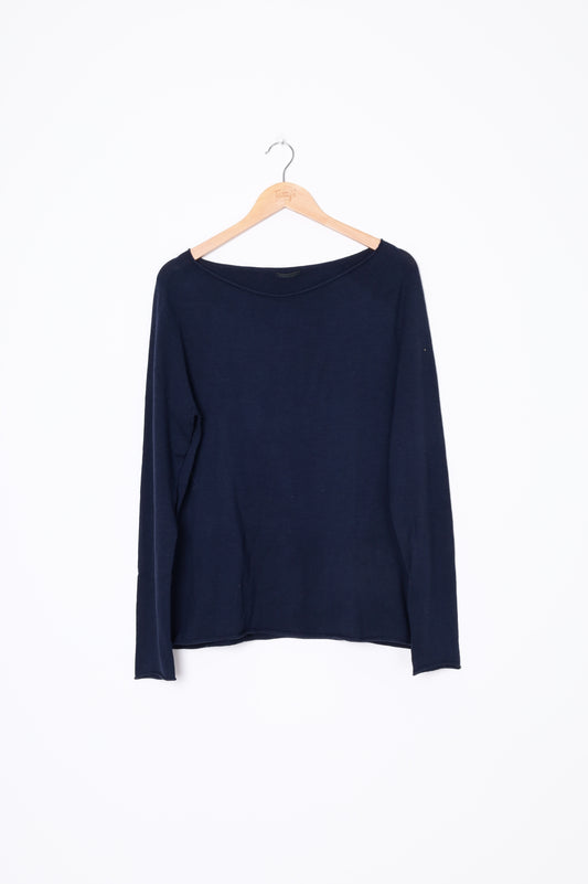 Annette Gortz Womens Blue Jumper Size L
