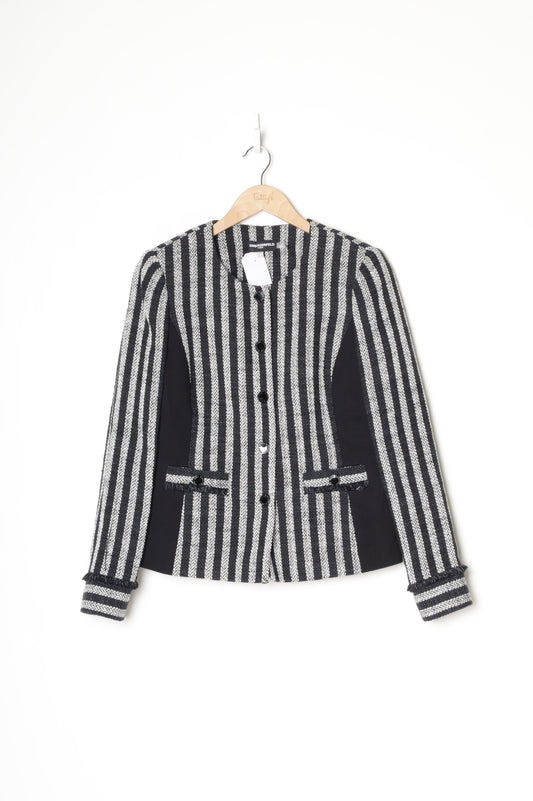 Karl Largerfeld Womens Black Jacket Size 8