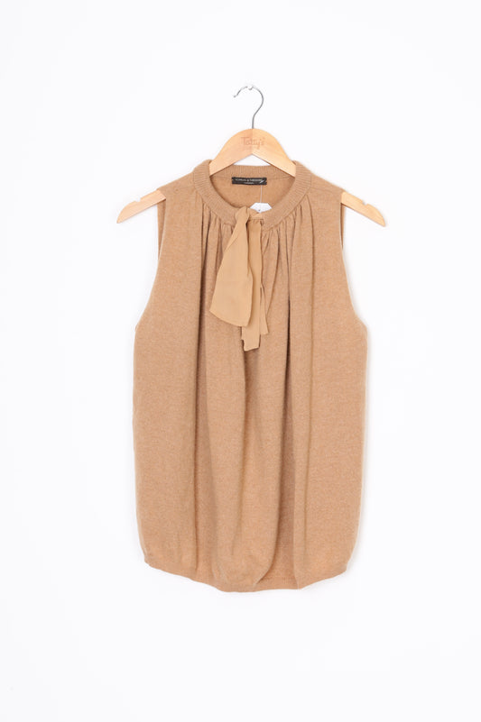 Scanlan & Theodore Womens Brown Top Size S