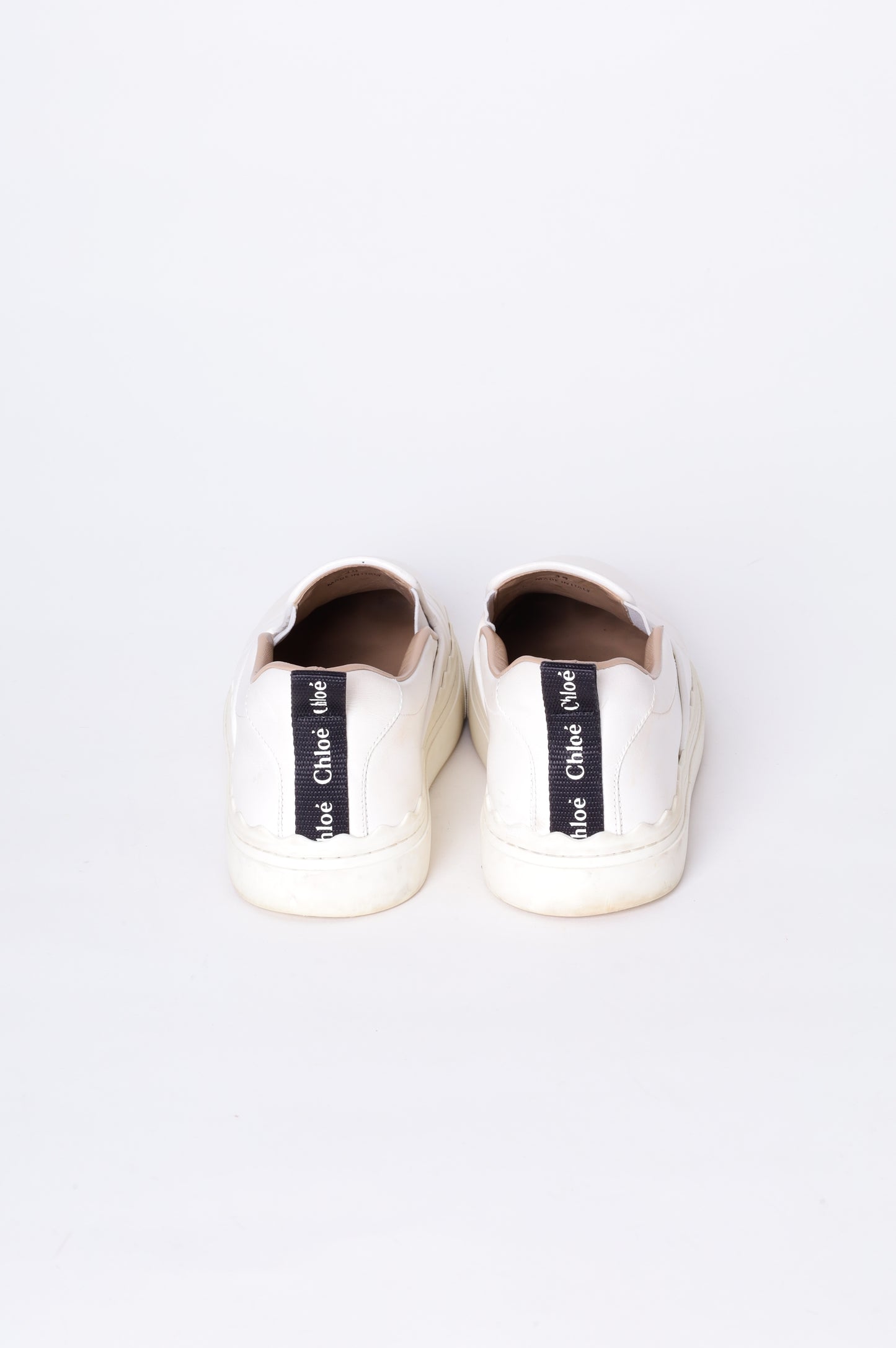 Chloe Womens White Sneakers Size EU 39