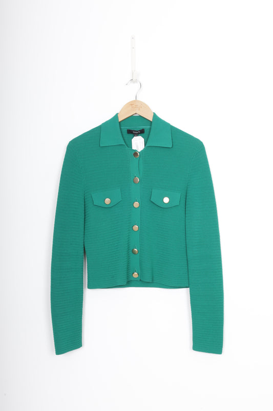 Saba Womens Green Cardigan Size XS