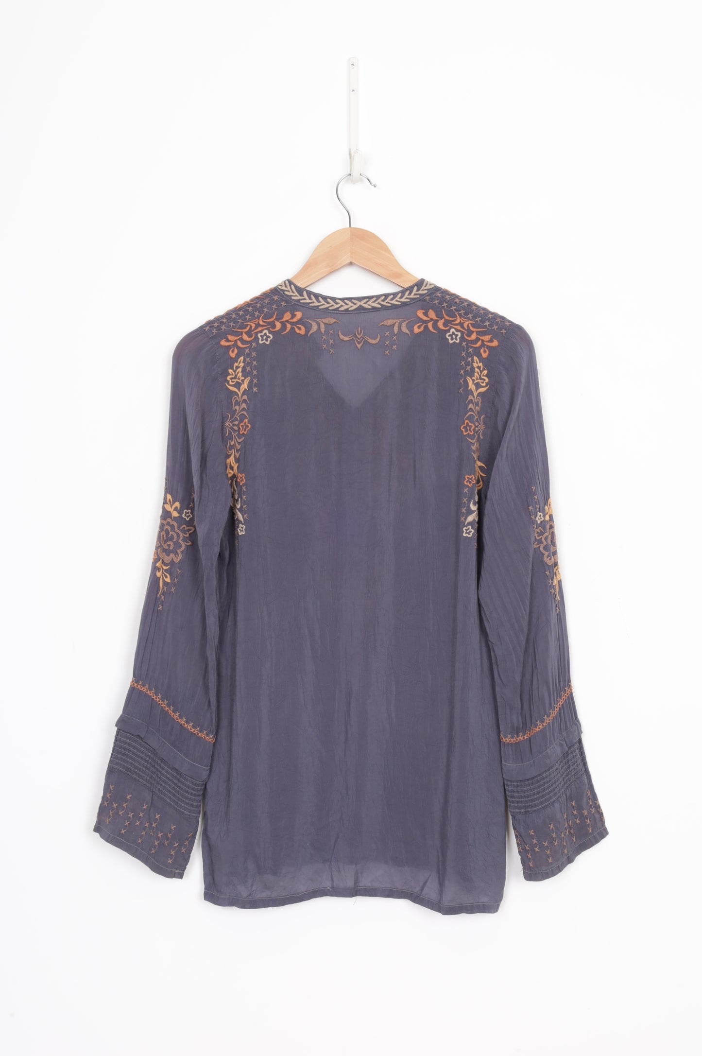 johnny was Womens Grey Blouse Size S