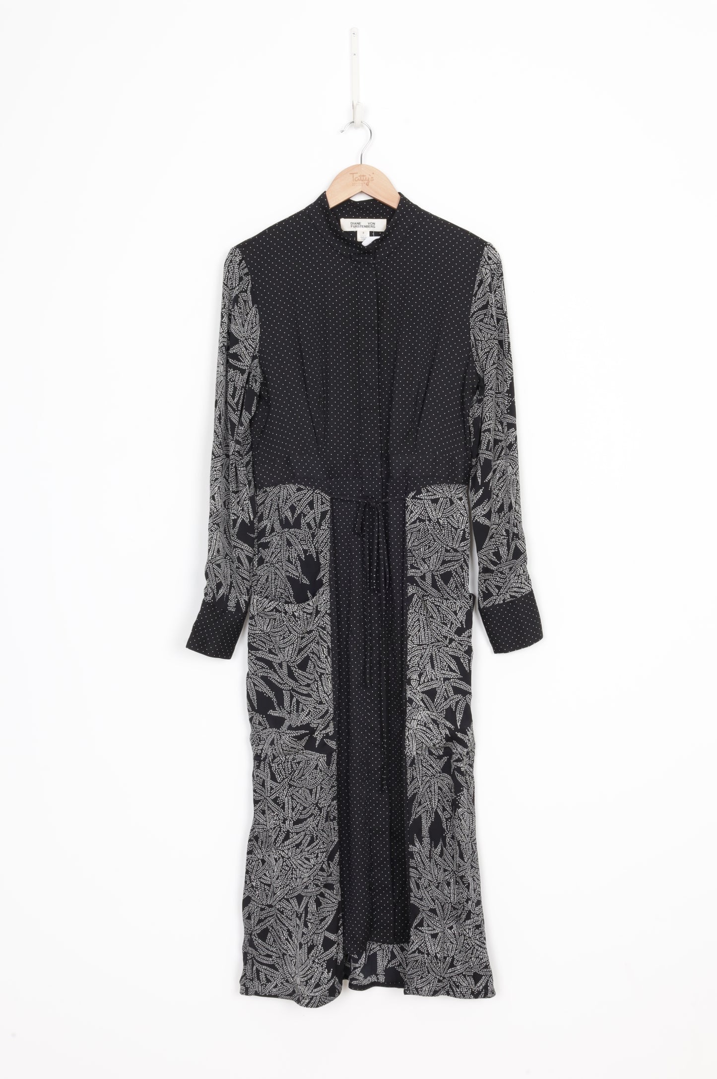 Diane von Furstenberg Womens Black Dress Size 8