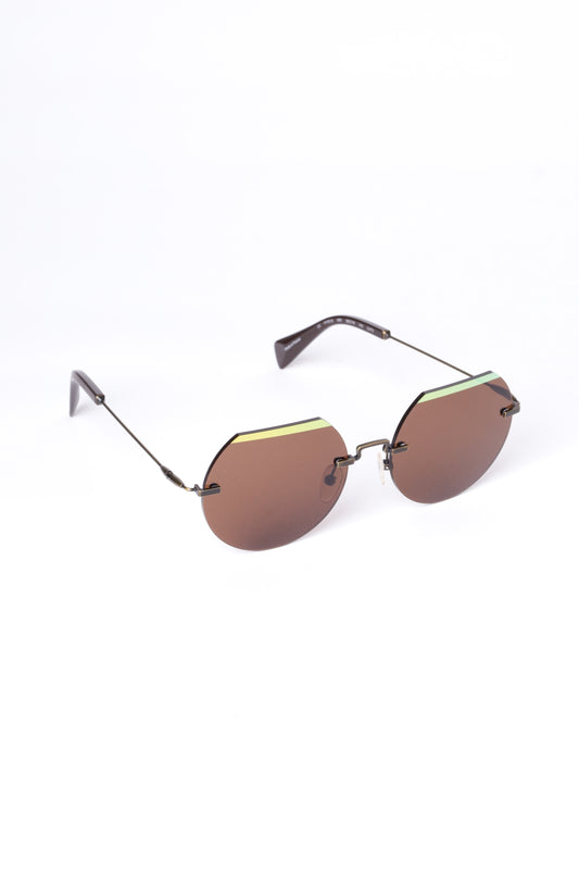 Yohji Yamamoto Mens Brown Sunglasses Size O/S