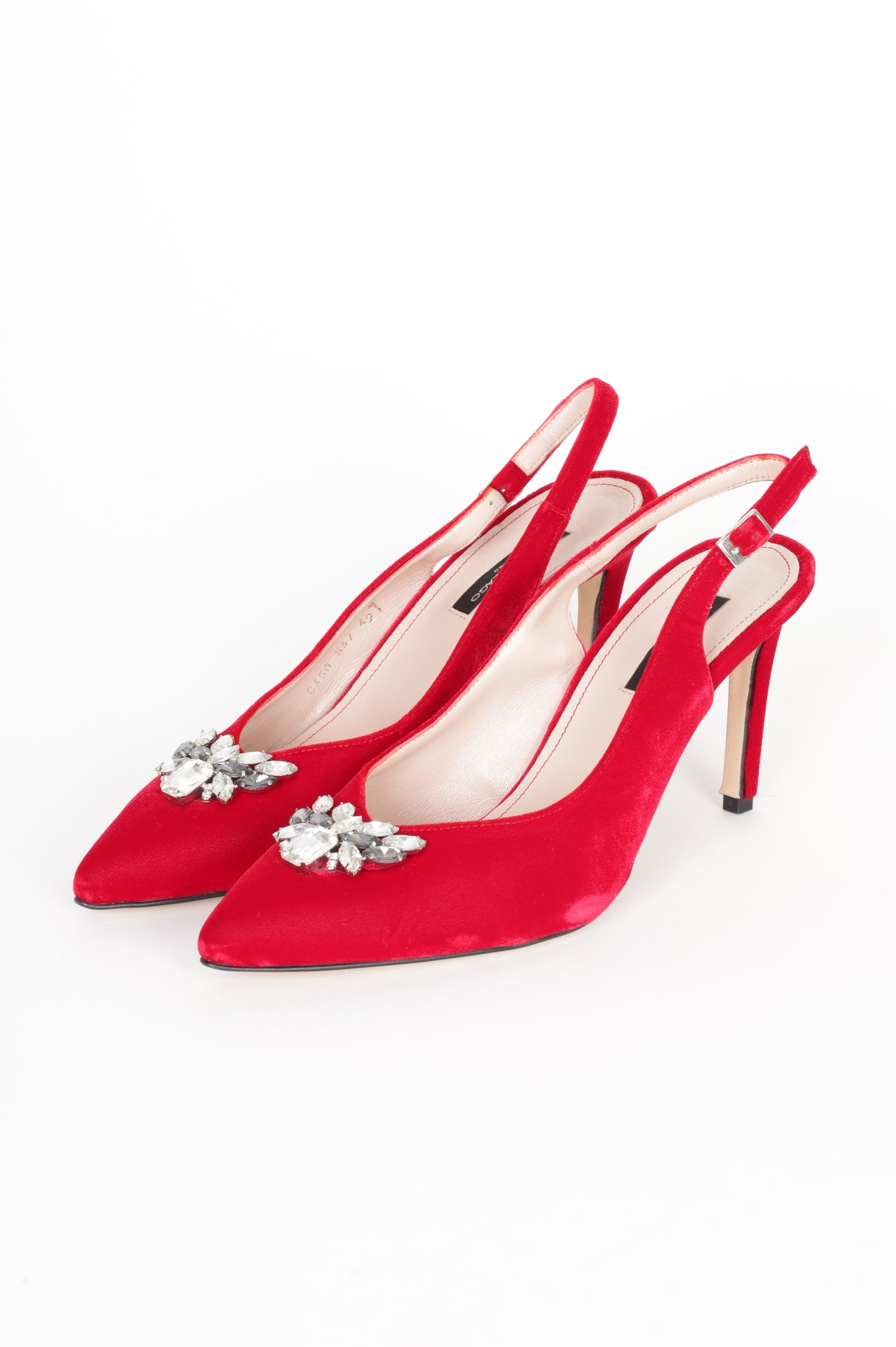 Alberto Zago Womens Red Heels Size EU 42