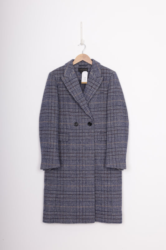Karen Walker Womens Blue Coat Size UK 8