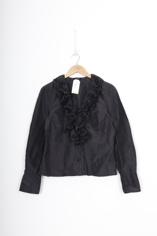 Escada Womens Black Shirt Size 40