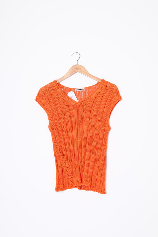 Jil Sander Womens Orange Top Size EU 36