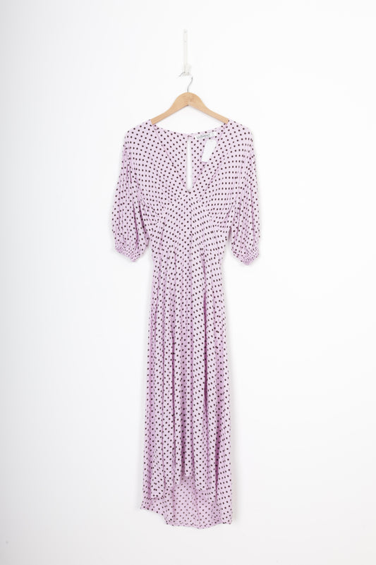 Lusana Womens Purple Dress Size L