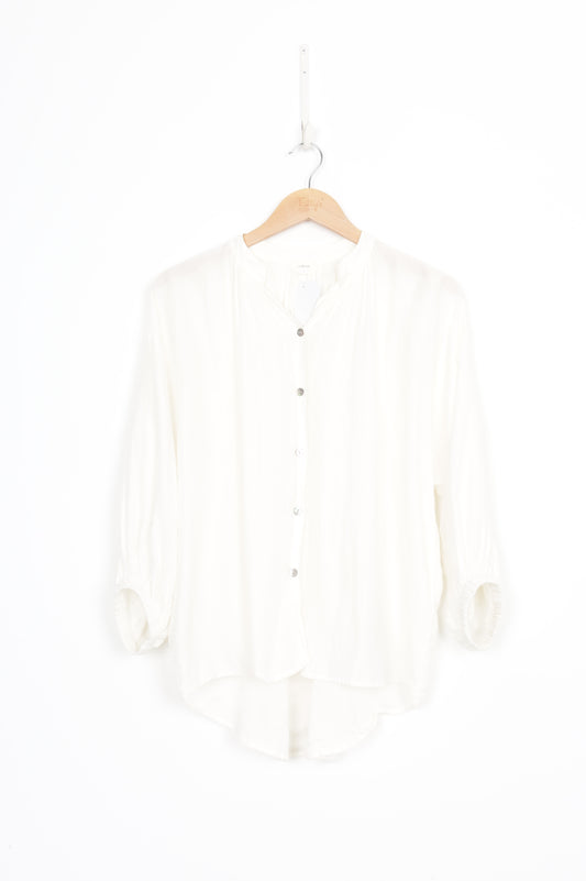 Mahsa Womens White Shirt Size XS