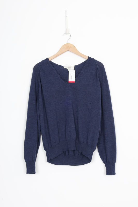 Athé by Vanessa Bruno Womens Blue Jumper Size L