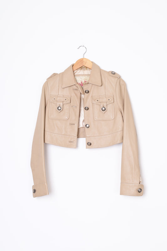 Stella Forest Womens Beige Jacket Size 8