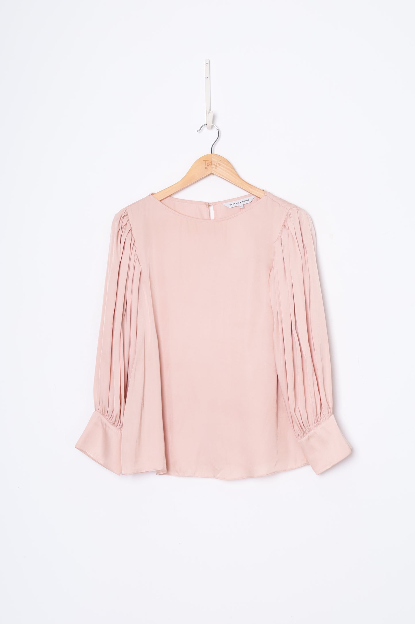 Veronika Maine Womens Pink Blouse Size 6