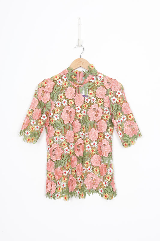 Kate Sylvester Womens Pink Top Size S