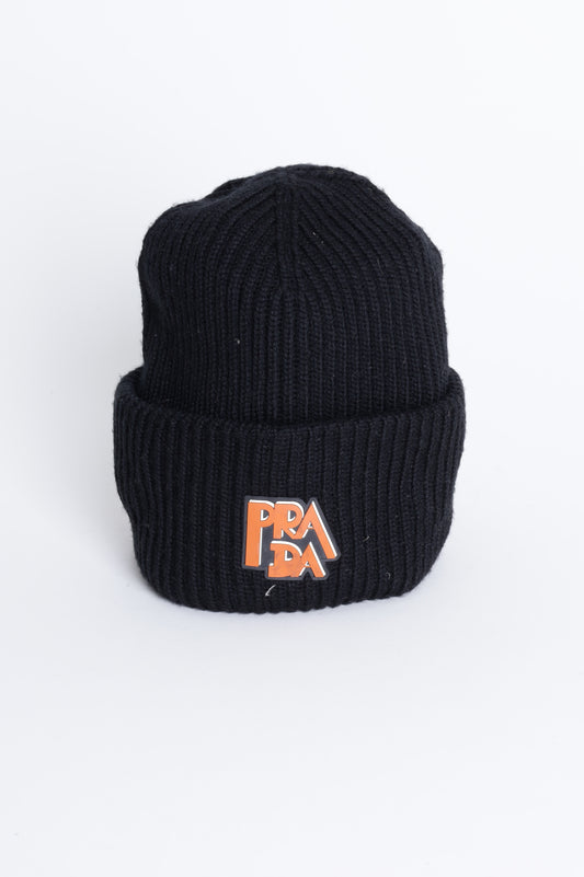 Prada Womens Black  Hat Size S