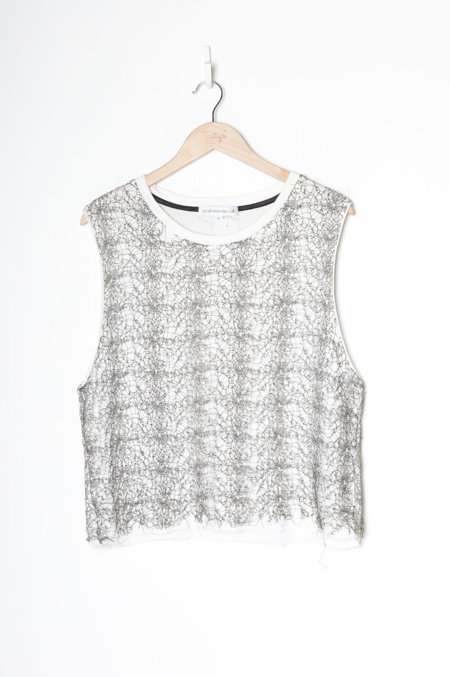 Stolen Girfriends Club Womens White Top Size M