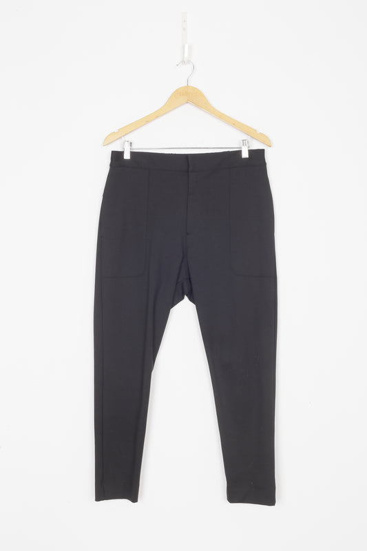 Bassike Womens Black Pants Size 2