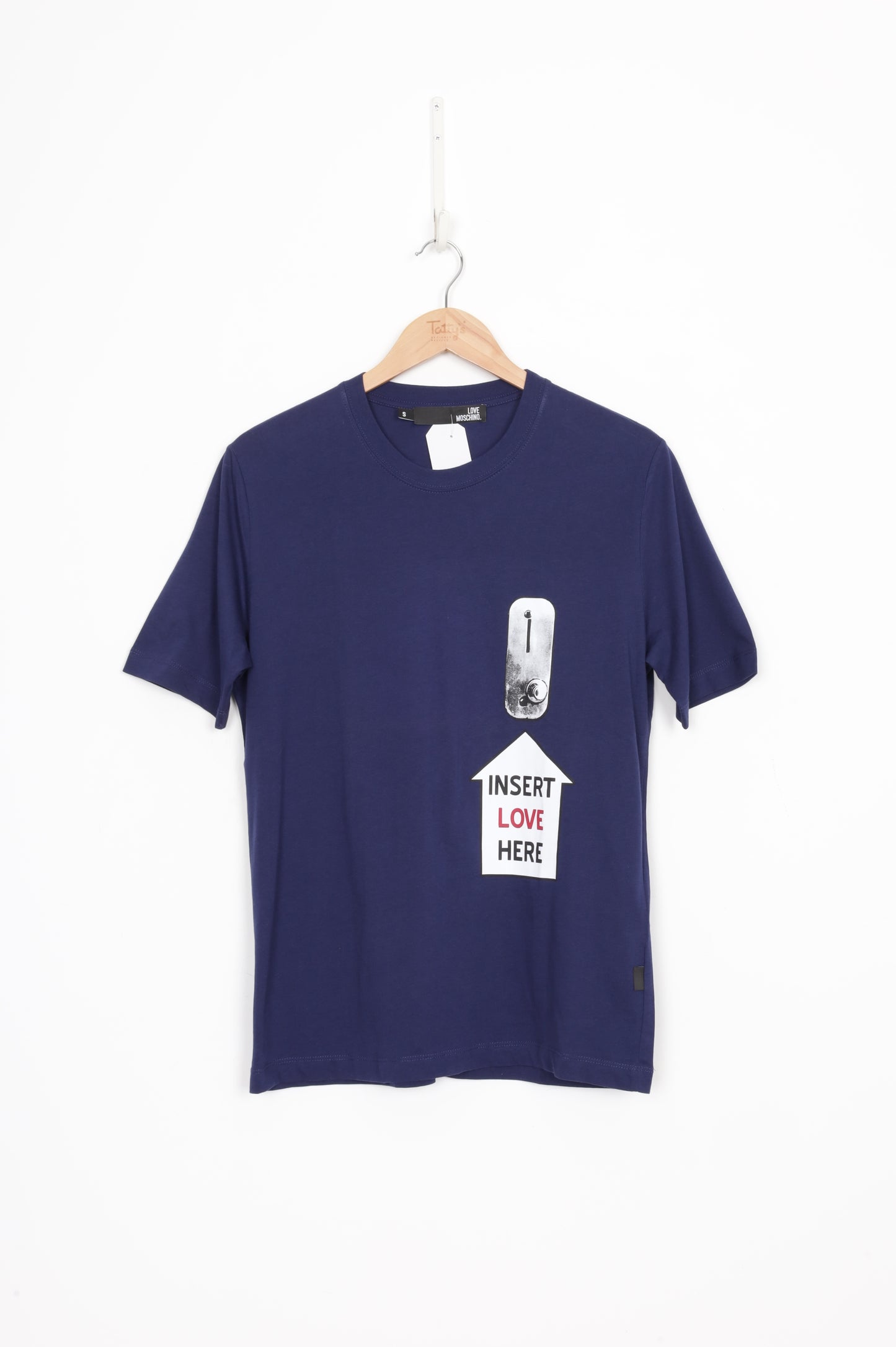 Love Moschino Womens Blue T-shirt Size S