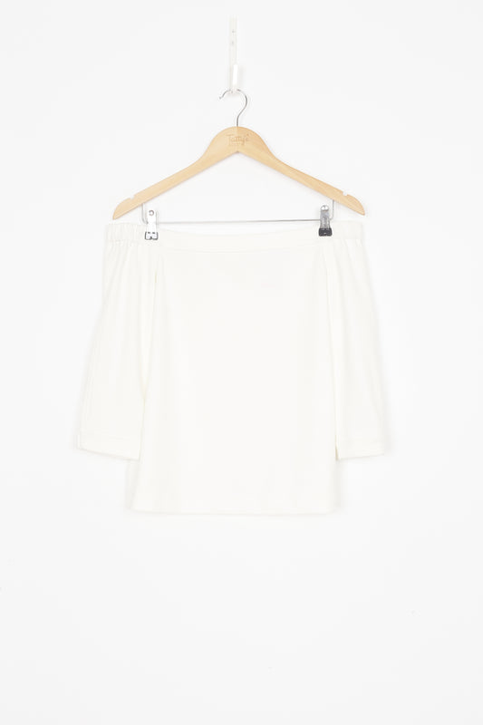 Tibi Womens Cream Top Size 6