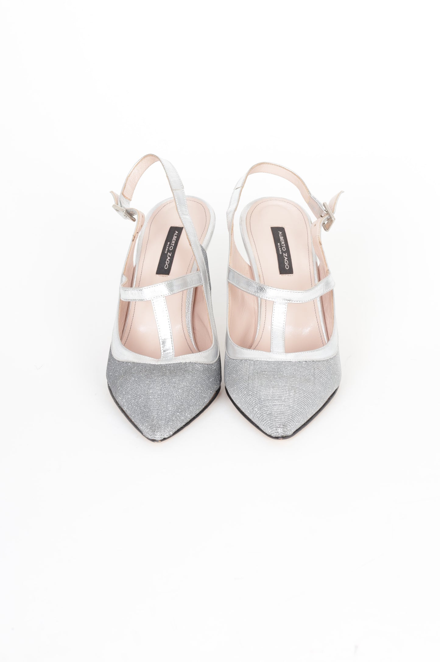Alberto Zago Womens Metallic Heels Size EU 41