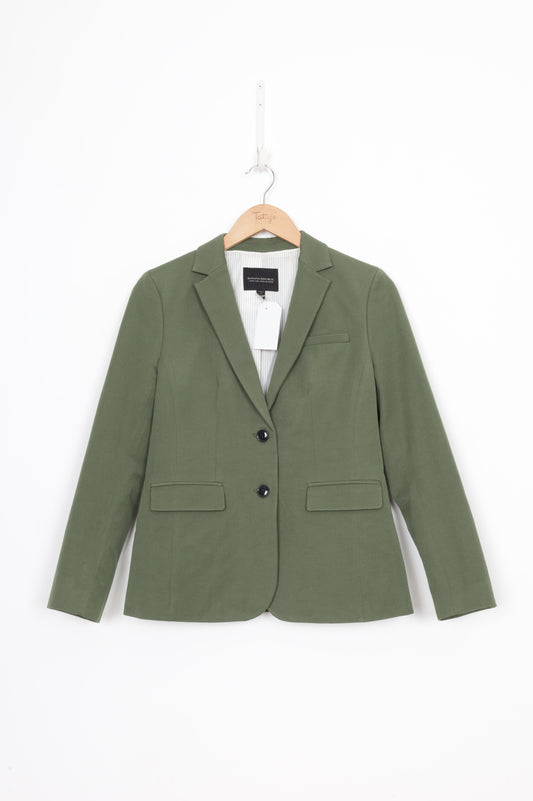 Banana Republic Womens Green Blazer Size 2