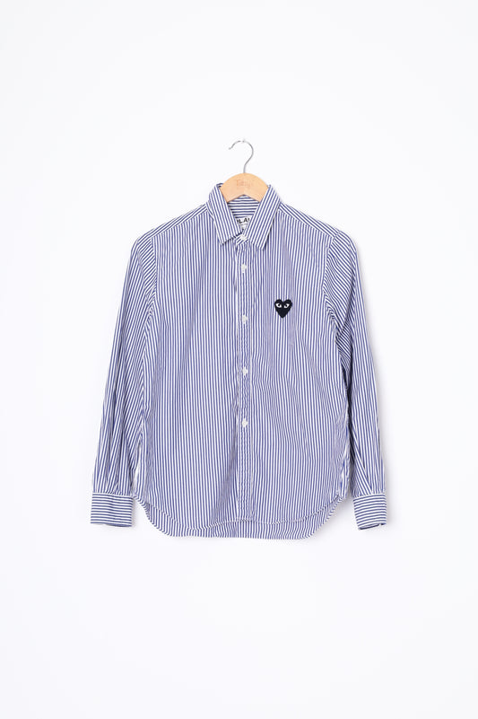 CDG PLAY Womens Blue Shirt Size L