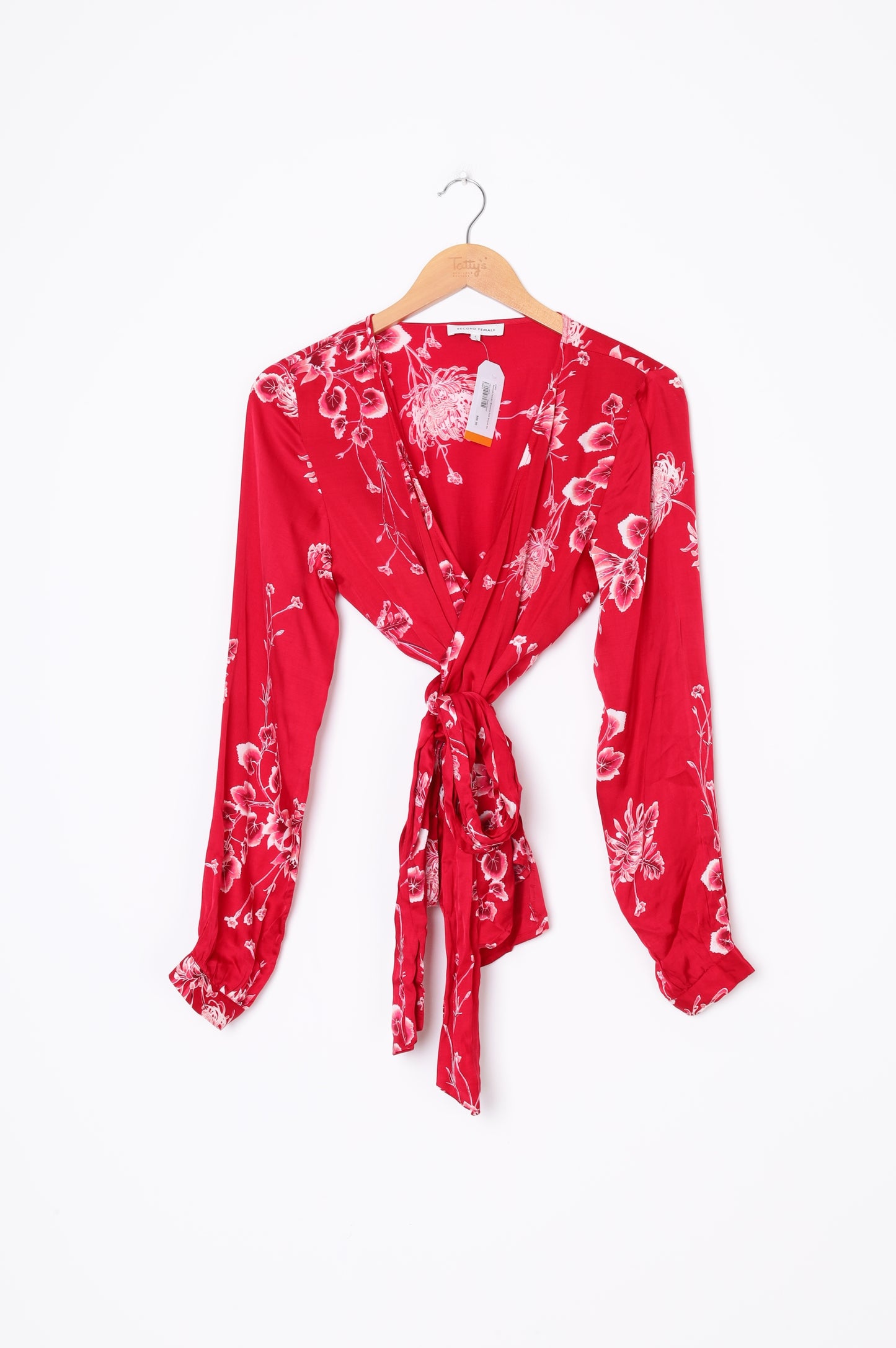 Second Female Womens Red Blouse Size S