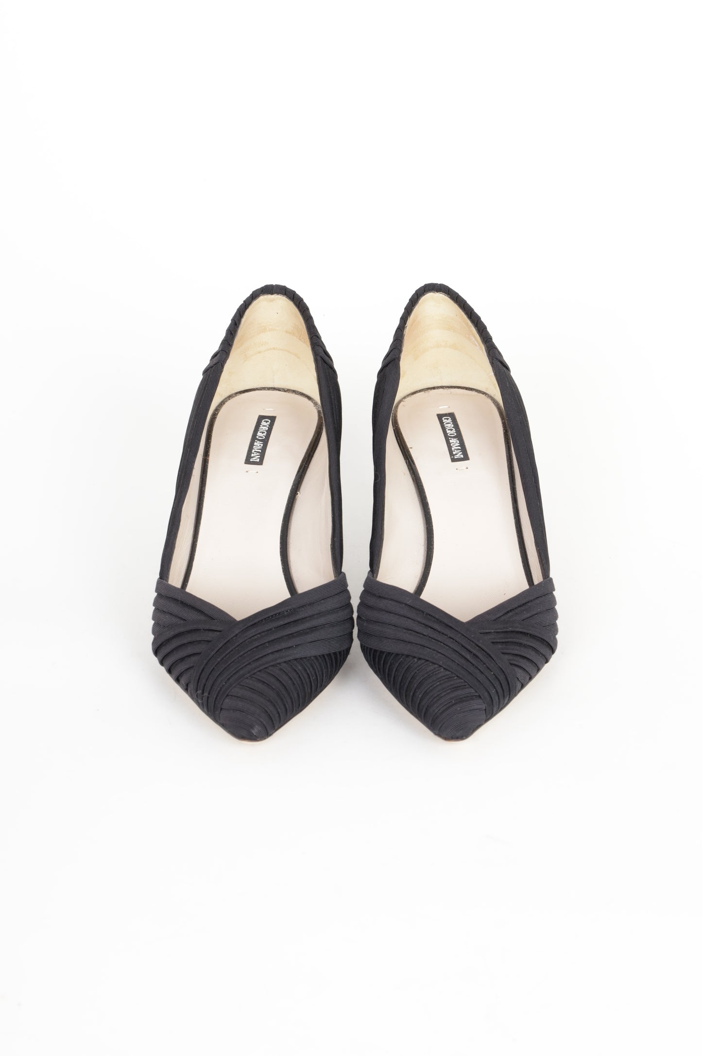 Emporio Armani Womens Black Heels Size EU 37