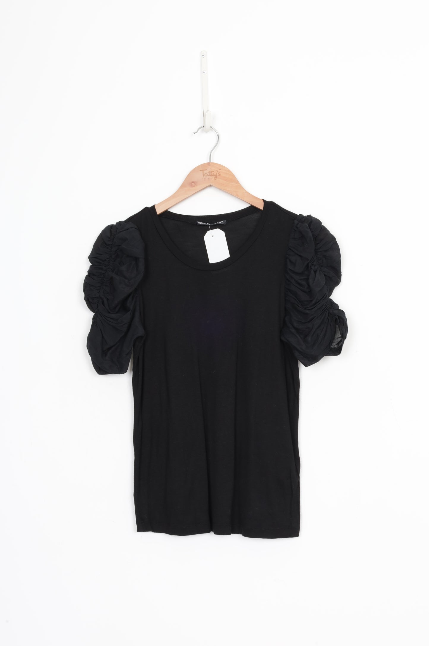 Helen Cherry Womens Black Top Size S