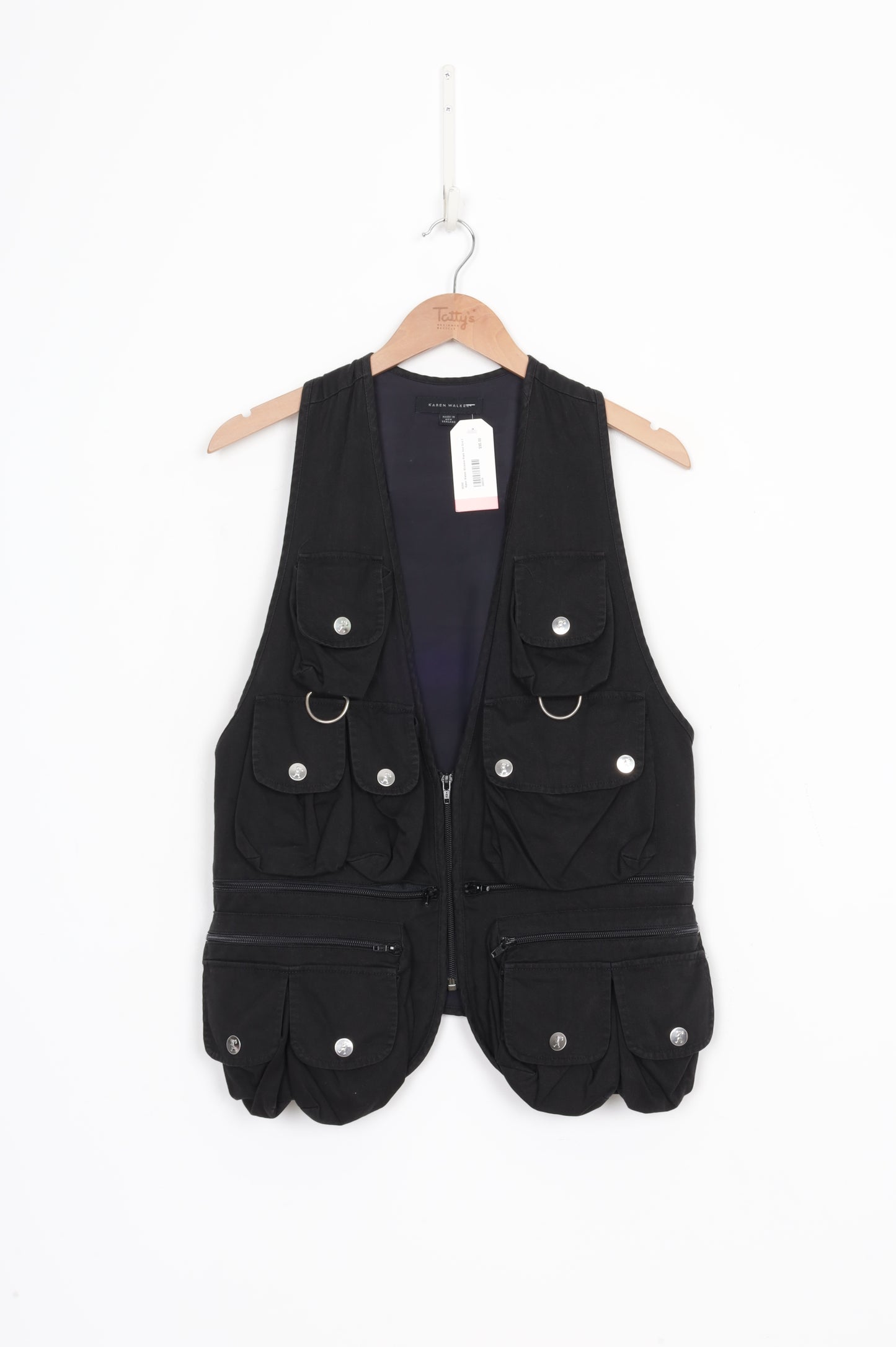 Karen Walker Womens Black Vest Size 8