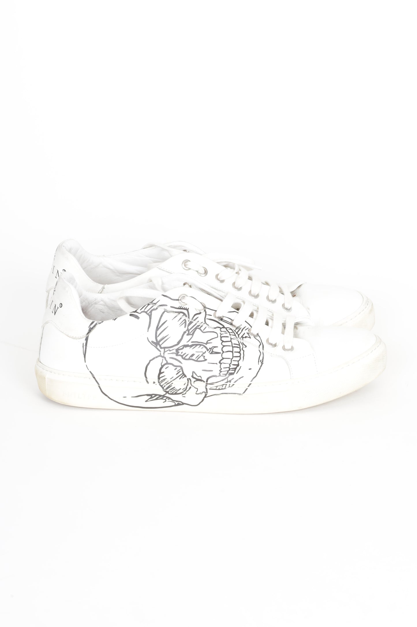 Philipp Plein Mens White Shoes Size EU 42