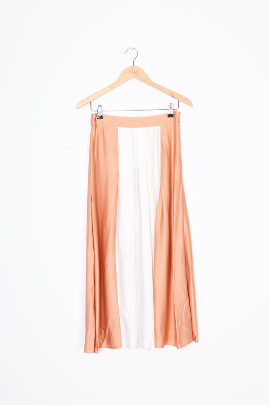 Anna Quan Womens Orange Skirt Size 8