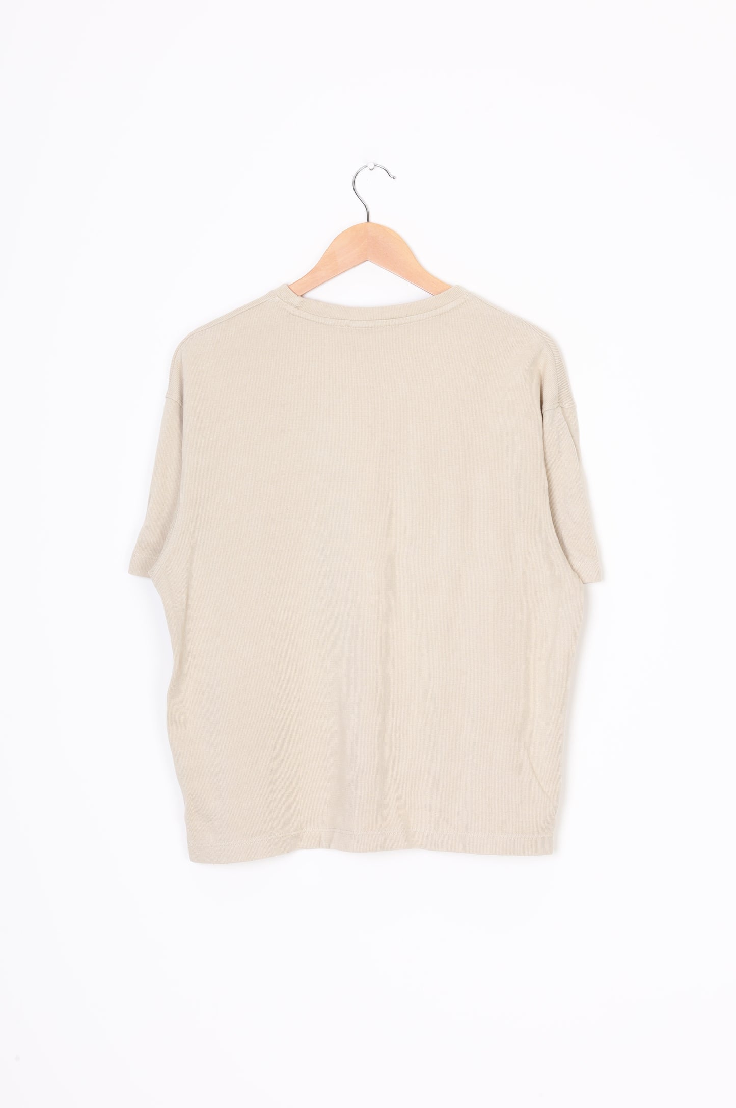 Zara Mens Beige T-shirt Size S
