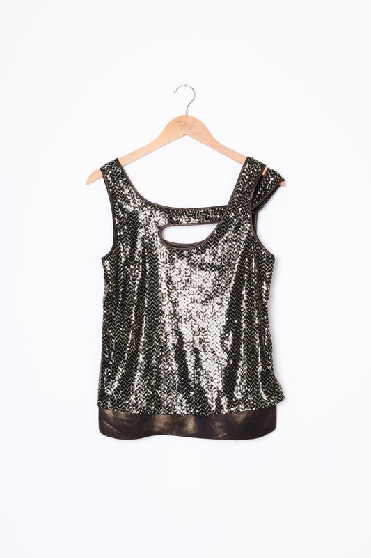 Karen Millen Womens Black Top Size 10