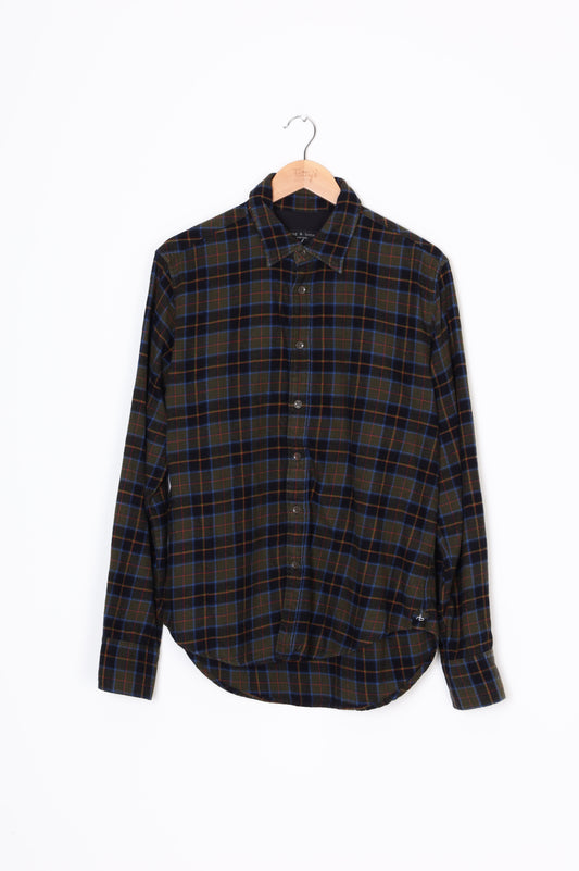 Rag & Bone Mens Green Shirt Size L